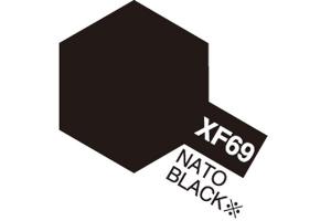 Tamiya Acrylic Mini XF-69 NATO Black akryylimaali