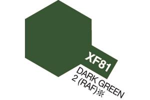 Tamiya Acrylic Mini XF-81 Dark Green 2 RAF akryylimaali
