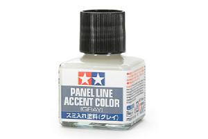 Tamiya Panel Line Accent Color Gray maalipesu