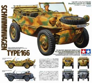 Tamiya 1/35 Schwimmwagen Type 166 pienoismalli