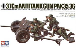 Tamiya 1/35 German 37mm Anti-tank Gun Kit pienoismalli