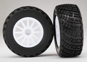 Traxxas Tires & Wheels BFGoodrich S1/White Rally 1/10 TSM (2) TRX7473R