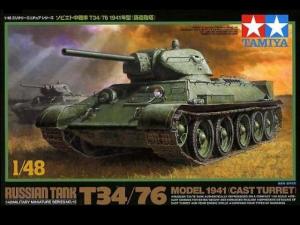 Tamiya 1/48 T34/76 1941 Cast Turret pienoismalli