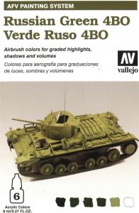 Russian Green 4BO paint set