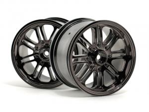 HPI Racing  8 Spoke Wheel Black Chrome (83X56mm/2Pcs) 3173