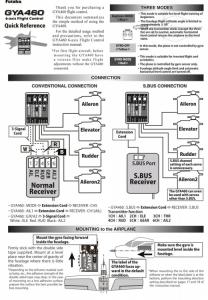 GYA460 6-Axis Flight Control for Airplanes