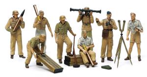 Tamiya 1/35 German Artillery Crew Set (Afrika) figuuri