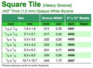 Square Tile 1x150x300 8.5x8.5