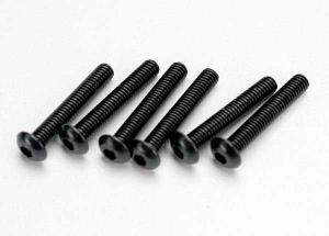 Traxxas Screws M3x18 Button-head Hex Socket (6) TRX2583
