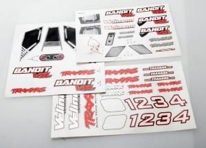 Traxxas Decal Sheets, Bandit VXL TRX2413R