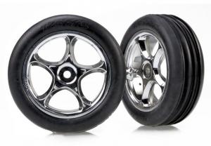 Traxxas Tires & Wheels Alias Soft/Tracer Chrome 2.2" 2WD Front (2) TRX2471R