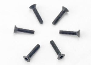 Traxxas Screws M2.5x12mm Countersunk Hex Socket (6) TRX2526