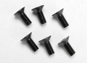 Traxxas Screws M4x10mm Countersunk Hex Socket (6) TRX2535