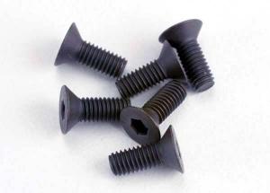 Traxxas Screws M3x8mm Countersunk Hex Socket (6) TRX2550