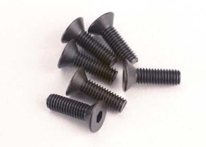 Traxxas Screws M3x10mm Countersunk Hex Socket (6) TRX2551