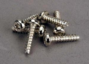 Traxxas Screws, 3x12mm roundhead self-tapping (6) TRX2676