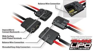 Traxxas Li-Po Battery 2S 7,4V 7600mAh 25C iD-connector TRX2869X