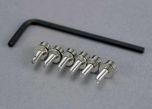 Traxxas Screws M3x10mm caphead w/ Lock Washers (6) + Hex Wrench TRX3159