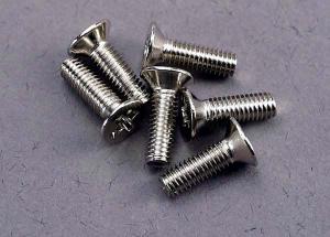 Traxxas Screws M3x10mm Countersunk (6) TRX3177