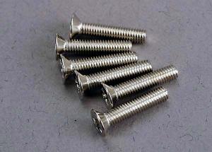 Traxxas Screws M3x15mm Countersunk (6) TRX3179