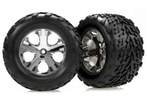 Traxxas Tires & Wheels Talon/All-Star Chrome 2.8" (2) TRX3669