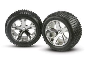 Traxxas Tires & Wheels Alias/All-Star Chrome 2,8" Rear (2) TRX3770