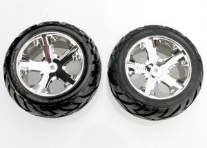 Traxxas Tires & Wheels Anaconda/AllStar Chrome 2,8" Rear (2) TRX3773