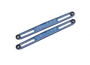 Traxxas Hold Downs Battery Alu Blue (2) (E-Maxx older) TRX3923X