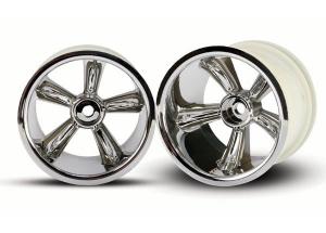 Traxxas Wheels Pro-Star Chrome 2.2" Nitro Rear (2) TRX4172