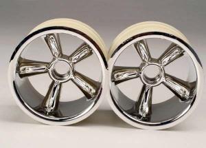 Traxxas Wheels Pro-Star Chrome 2.2" Nitro Front (2) TRX4174
