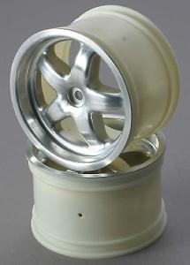 Traxxas Wheels 5-Spoke Satin Chrome 3.2" (2) TRX4972