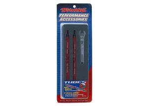 Traxxas Turnbuckle Toe Links Rear 124mm Aluminium Red (2) TRX5143R