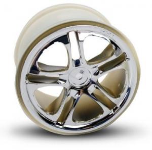 Traxxas Wheels Split-Spoke Chrome (14mm) 3.8" (2) TRX5172X