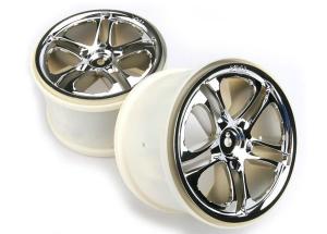 Traxxas Wheels Split-Spoke Chrome (14mm) 3.8" (2) TRX5172X