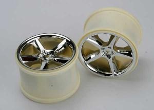 Traxxas Wheels Gemini Chrome (14mm) 3.8" (2) TRX5372