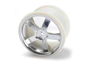 Traxxas Wheels Hurricane Chrome (14mm) 3.8" (2) TRX5373