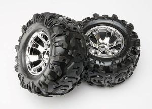 Traxxas Tires & Wheels Canyon AT/Geode (17mm) 3.8" (2) TRX5673