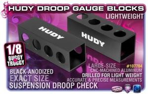 Hudy Chassis 30mm Droop Gauge Supports 1/8 Off-Road LW 107704