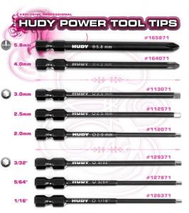 Hudy Power Tool tip hex .078","9.6 127871