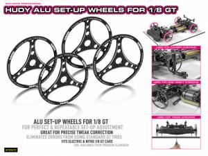 Hudy Set-Up Wheels 1/8 GT (4) 109672