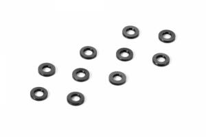 Xray  ALU SHIM 3x6x0.5MM - BLACK (10) 303121-K