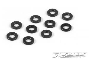 Shims set alum 3 x 6 x 1 mm black (10)