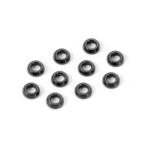 ALU CONICAL SHIM 3x6x2.0MM - BLACK (10)