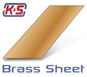 Brass sheet 0.13x100x250 mm (6pcs)