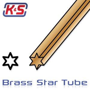 Brass Star Tube Large 5.4 x 305 mm 2pcs