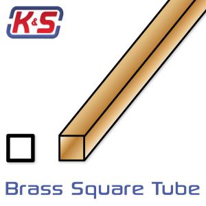 Square Brass Tube 3.96x3.96x305mm (5/32'') (1pcs)