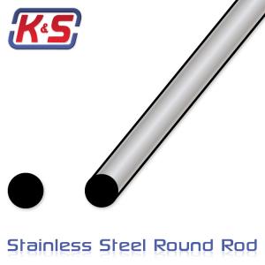 Stainless rod 6.35x305mm (1/4'') (1pcs)