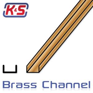 Brass U-channel 3.17x305mm (1/8") (1pcs)