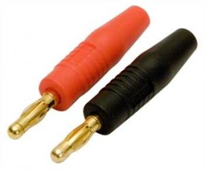 Banana Plug 4mm gold plated Pair