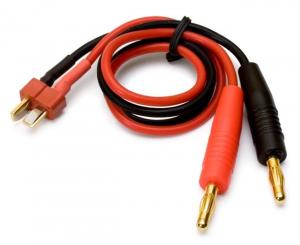 Charge Lead T-Plug with 4mm banana plugs